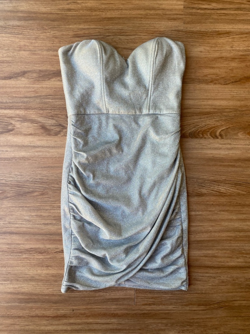 Babyboo Aidette Silver Sparkle Mini Dress